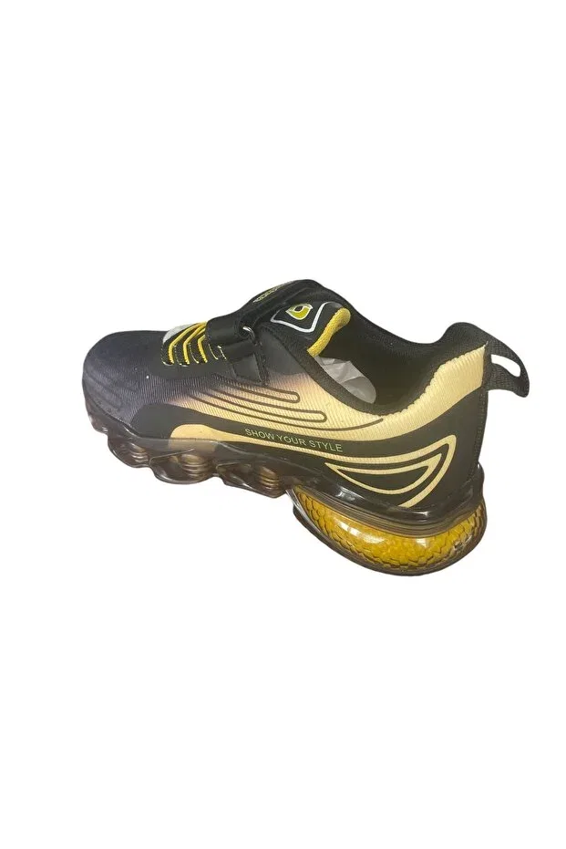 Детские спортивные кроссовки для девочек с принтом Konay 2340 Air Sole Generic Brands, Black — фото 2