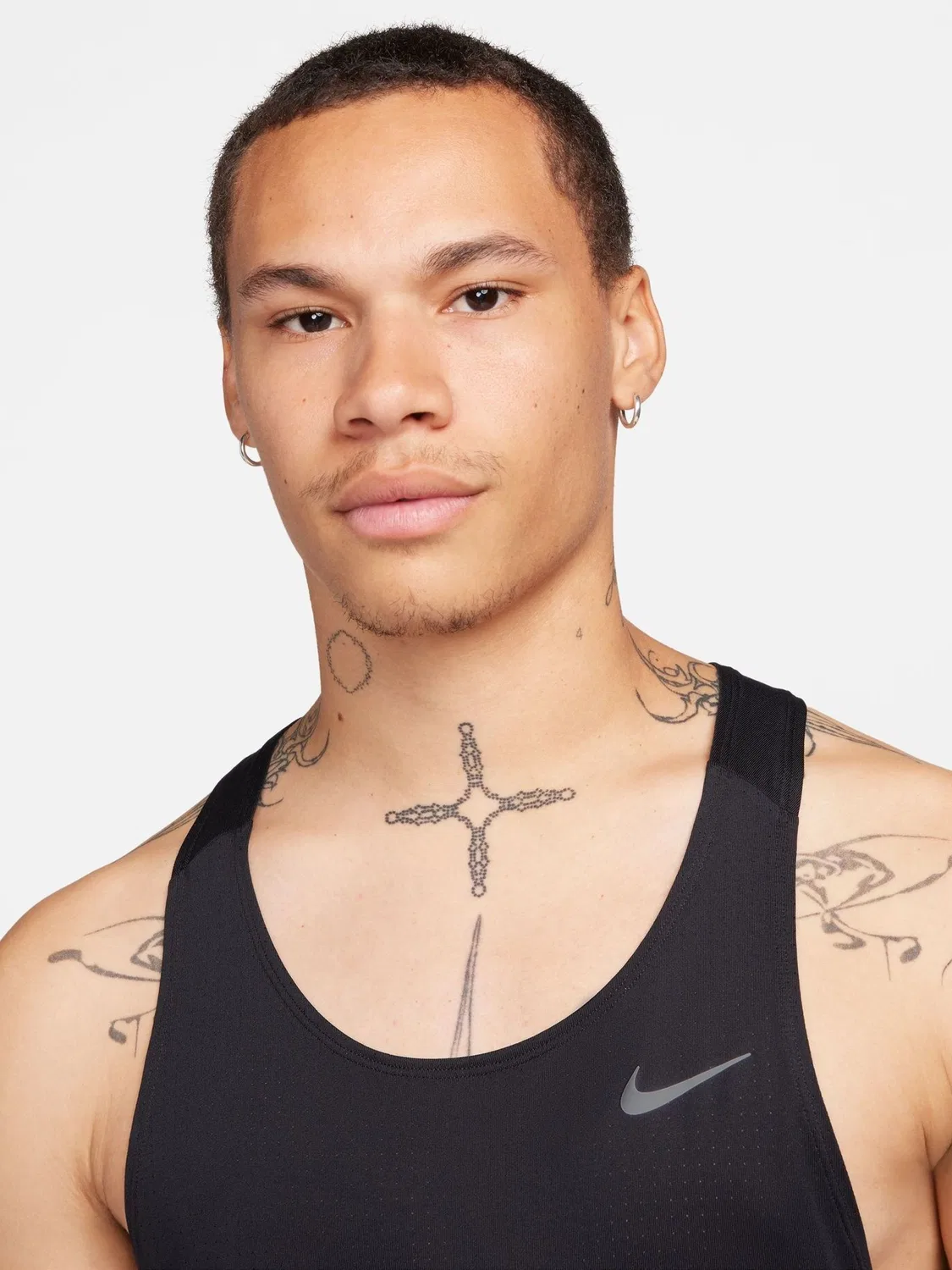 Майка беговая Dri-FIT Fast Nike, черный — фото 3