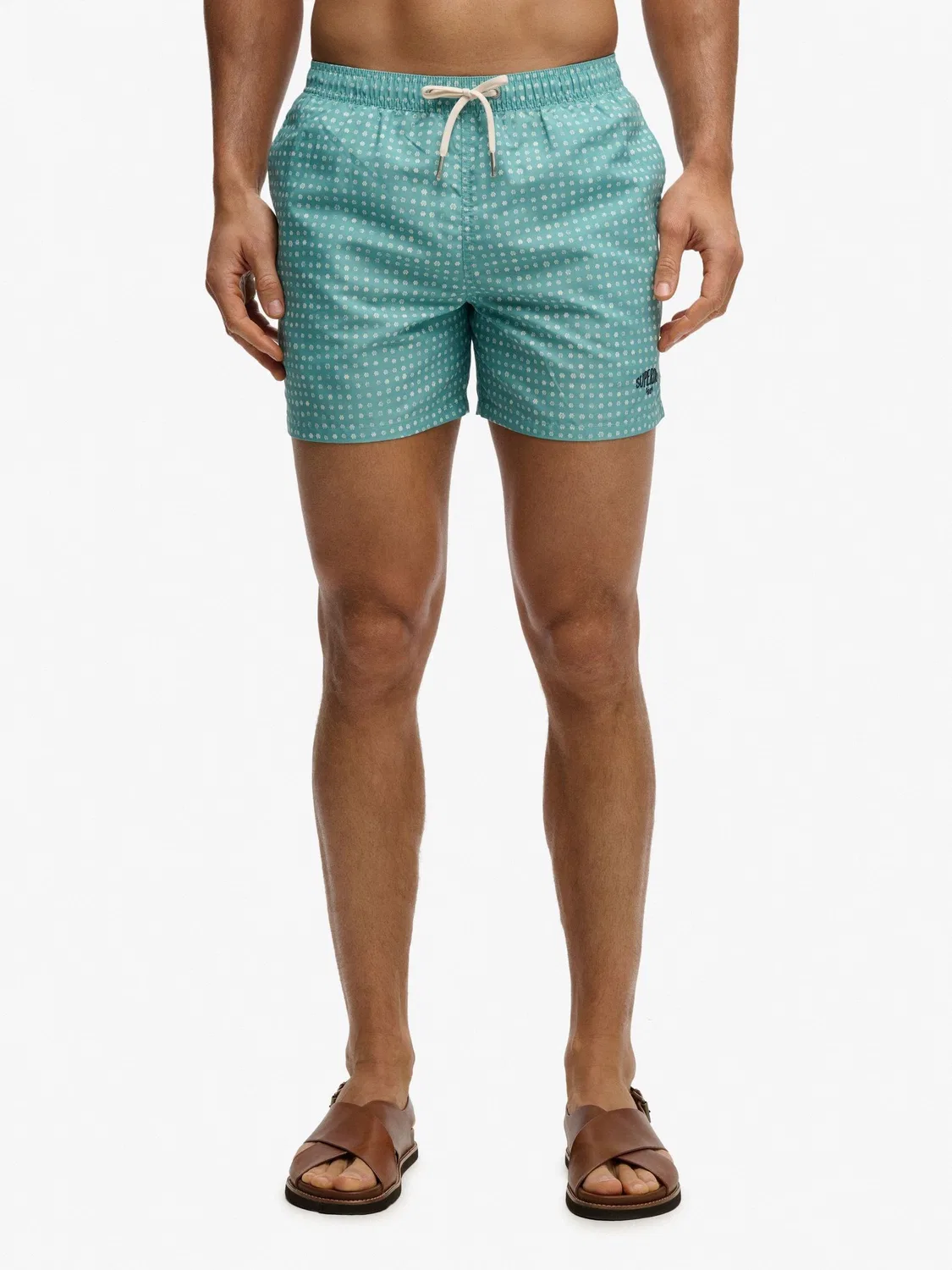 Плавки Premium Printed 15 Superdry, зеленые