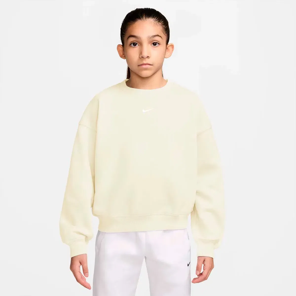 Детское худи оверсайз Nike Sportswear Studio Flc Bxy Os Lbr, Blanco