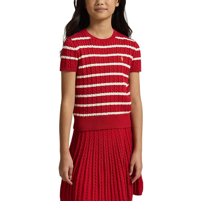 Детский комплект для девочек с юбкой Polo Ralph Lauren, RL Red — фото 4