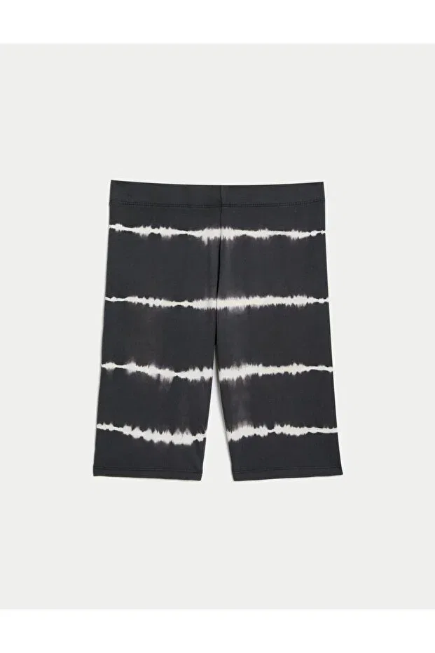 Детские шорты для девочек с принтом biker shorts Marks & Spencer, Gray — фото 4
