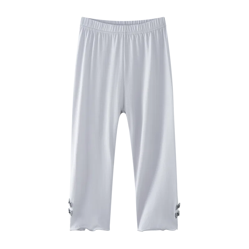 Детские леггинсы для девочек хлопковые Red Bean, Gray