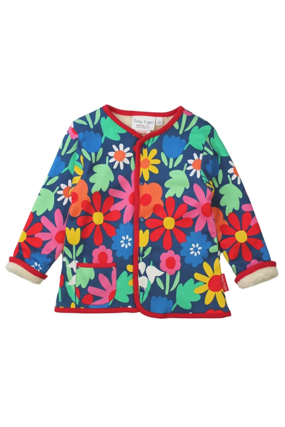 Детская куртка с принтом Bold Floral Reversible Toby Tiger, Multi