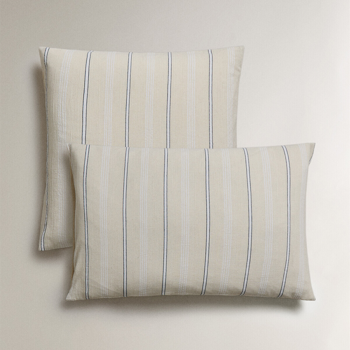 

Наволочка Zara Home Striped Cotton, экрю