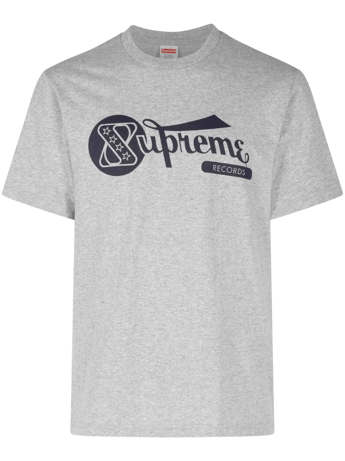Supreme Футболка Records хлопковая серая