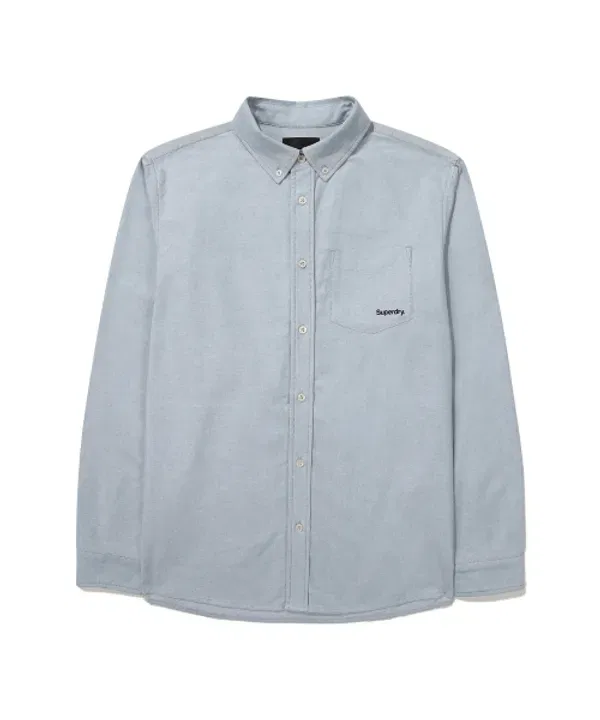 Оксфордская рубашка, регулярная посадка, Essential, Superdry, светло-голубой
