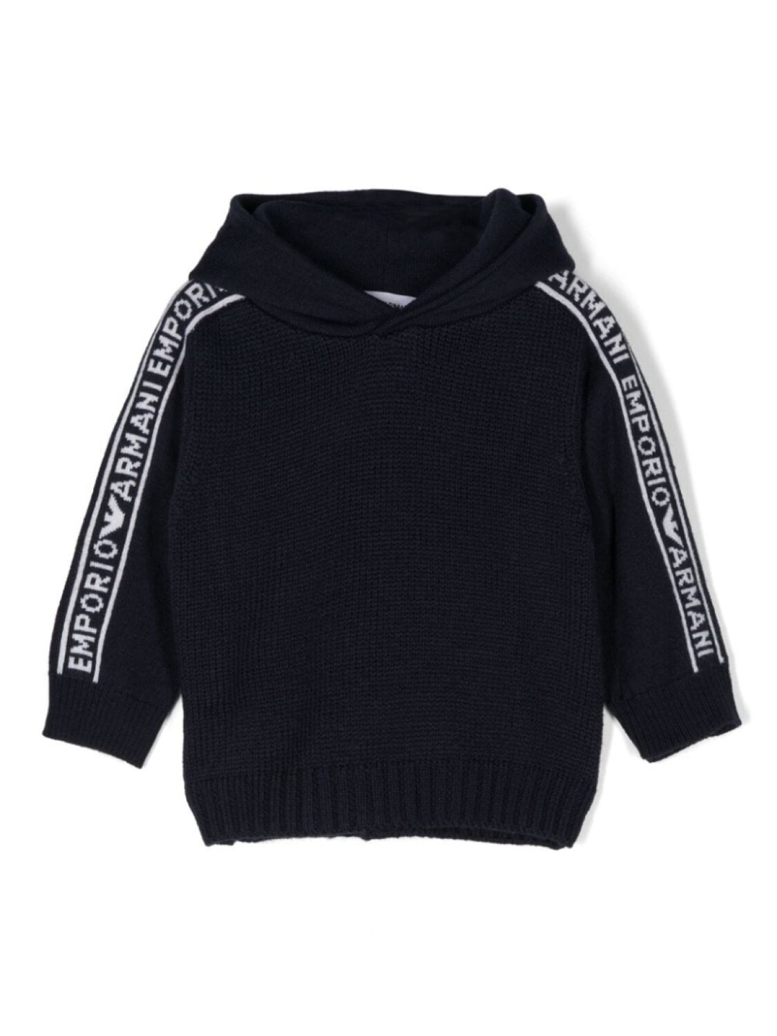 

Emporio Armani Kids толстовка с логотипом и жаккардовым принтом, синий