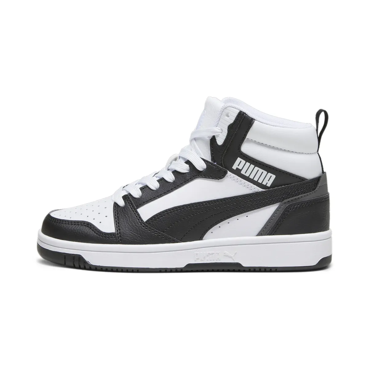 Кроссовки PUMA "Rebound V6 Mid Sneakers Youth", белый — фото 3