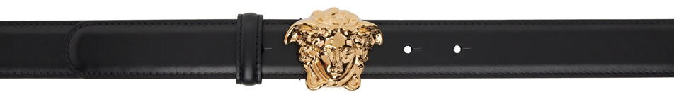 

Черный ремень \Ла Медуза\"" Versace