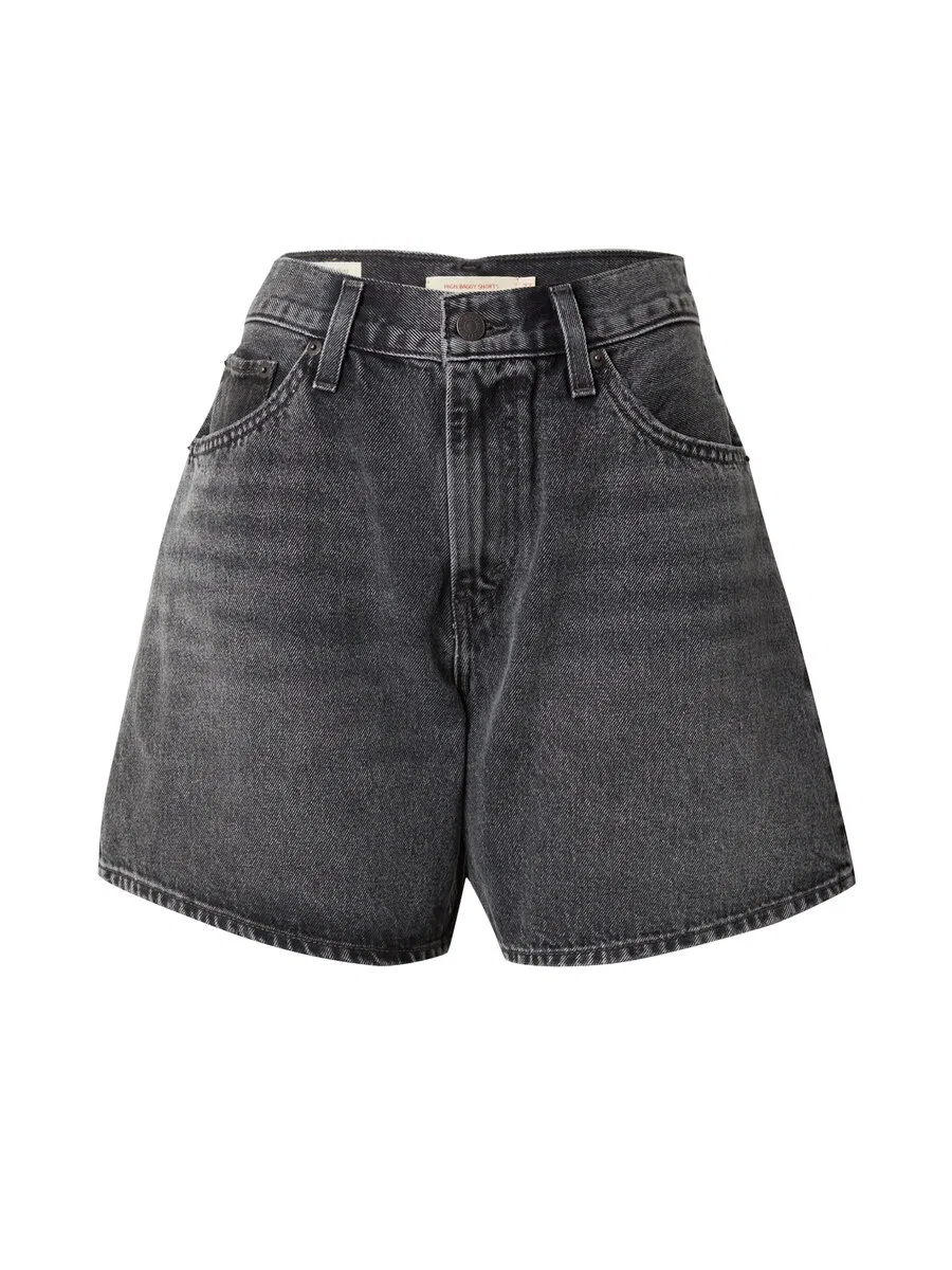 Шорты LEVI'S свободного кроя «High Baggy Short» черного цвета