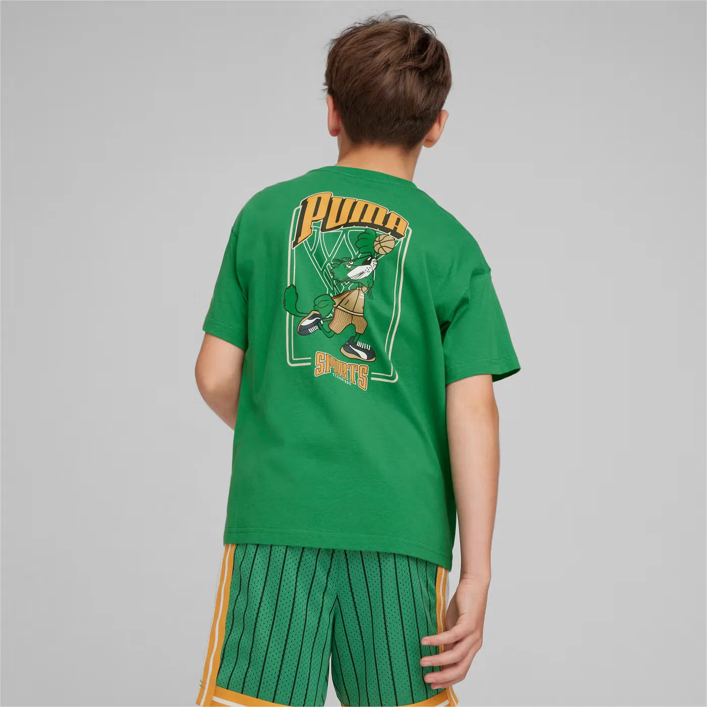 Футболка с принтом для фанатов Puma, зеленый — фото 2