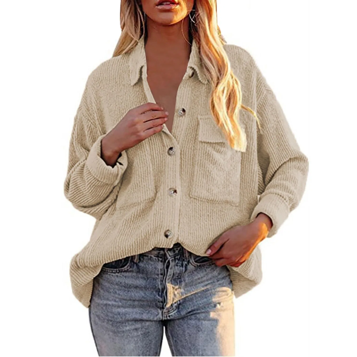 Женская куртка с длинным рукавом Velvet Jacket, Beige