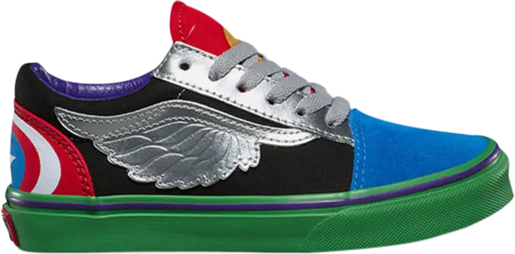 

Кеды Vans Marvel x Old Skool Kids Avengers, разноцветный