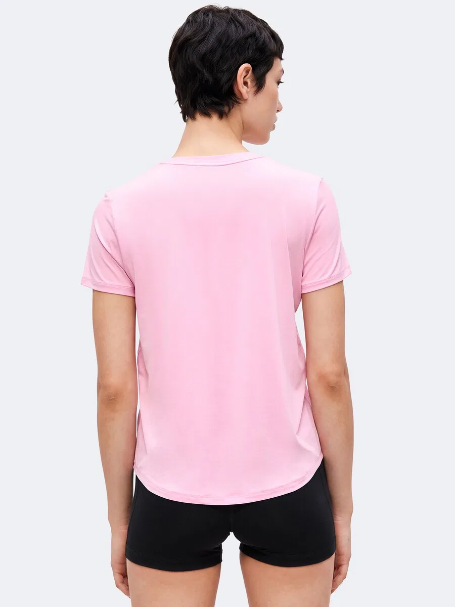 Футболка NIKE Performance Shirt 'ONE CLASSIC' розового цвета — фото 4