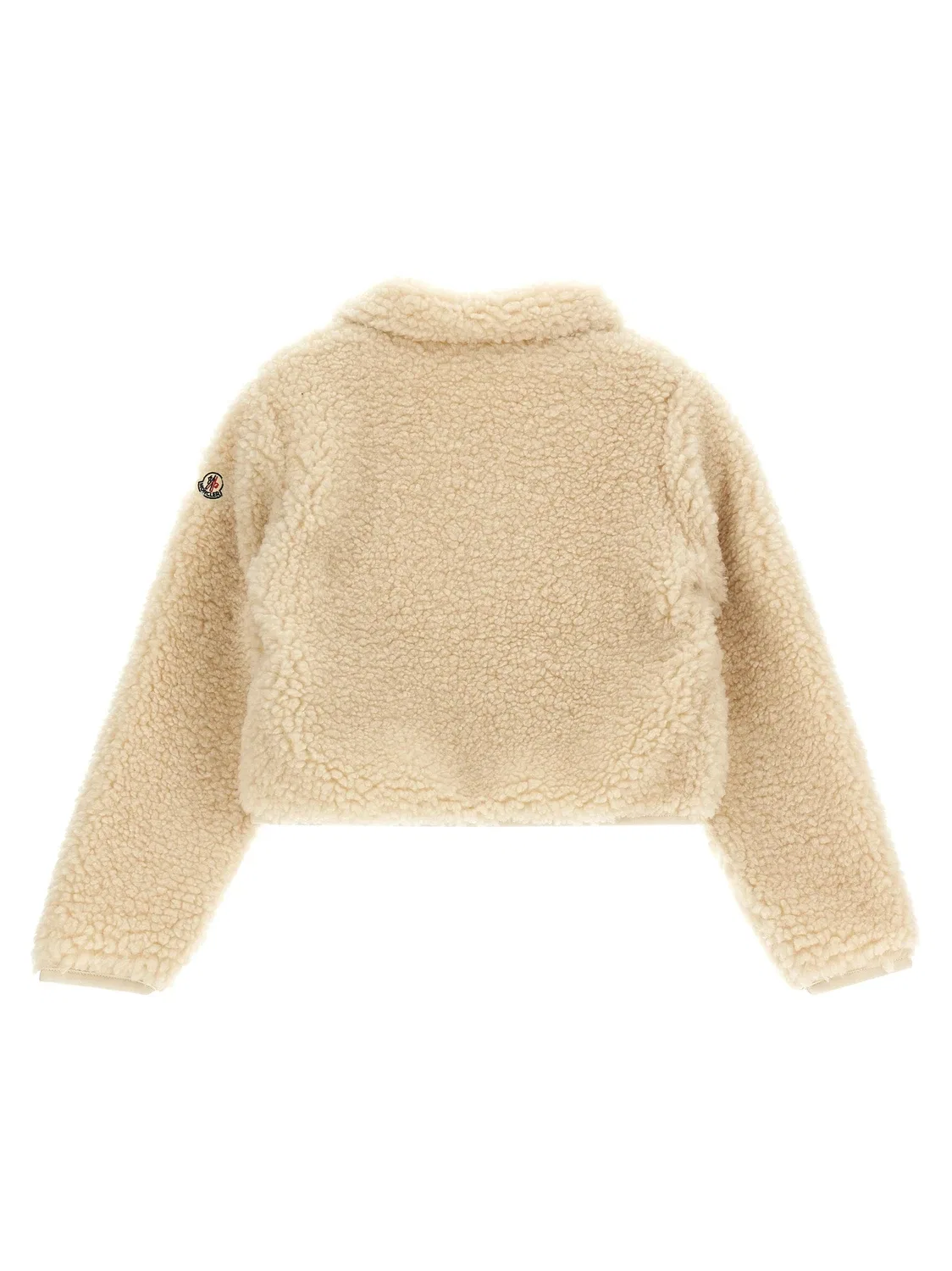 Толстовка с эффектом Тедди Moncler Enfant, белый — фото 2