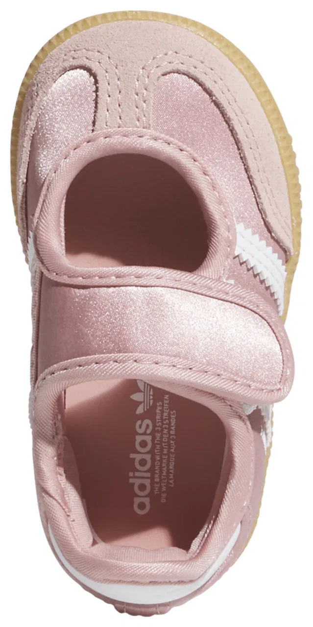 Кроссовки для девочек Samba Jane Satin Adidas, цвет Wonder Mauve/Footwear White/Gum — фото 4