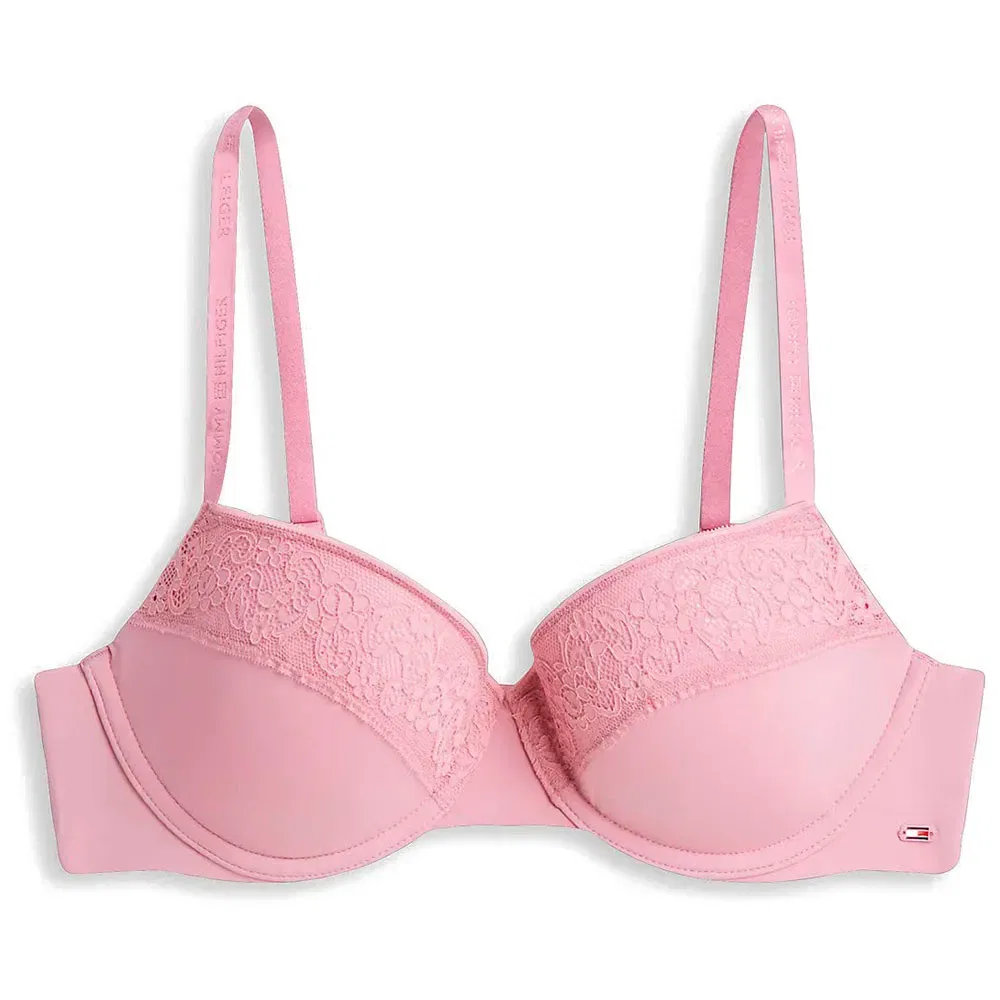 Женский бюстгальтер с кружевом Tommy hilfiger UW0UW06695, Pink — фото 3