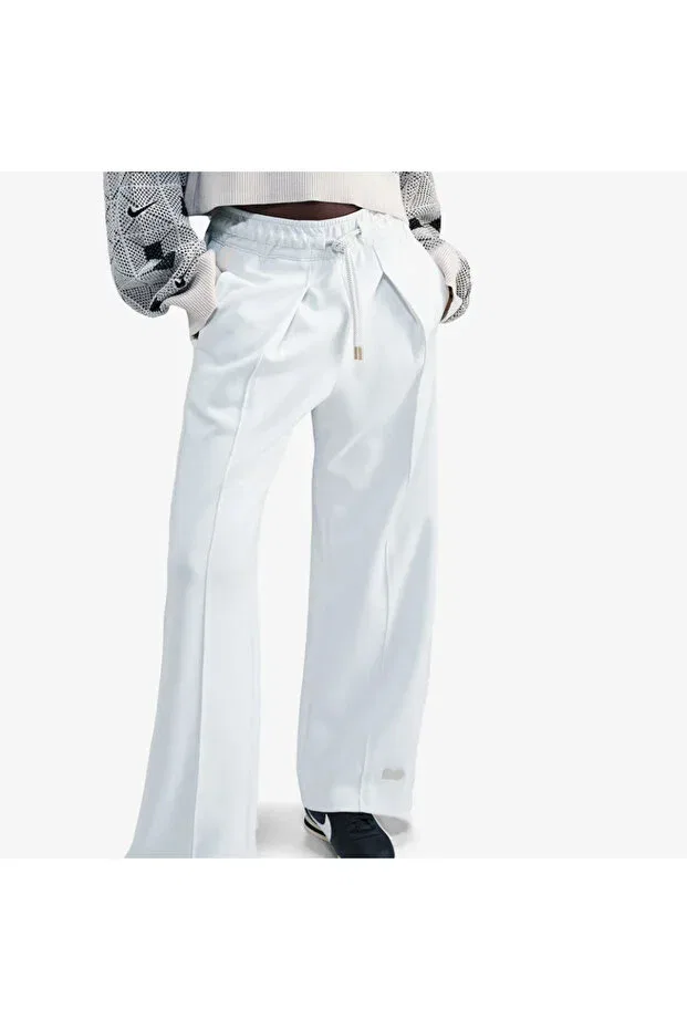 Женские спортивные брюки с высокой талией Naomi Osaka High-Waisted Loose Knit Pant'S Summit White Nike, White