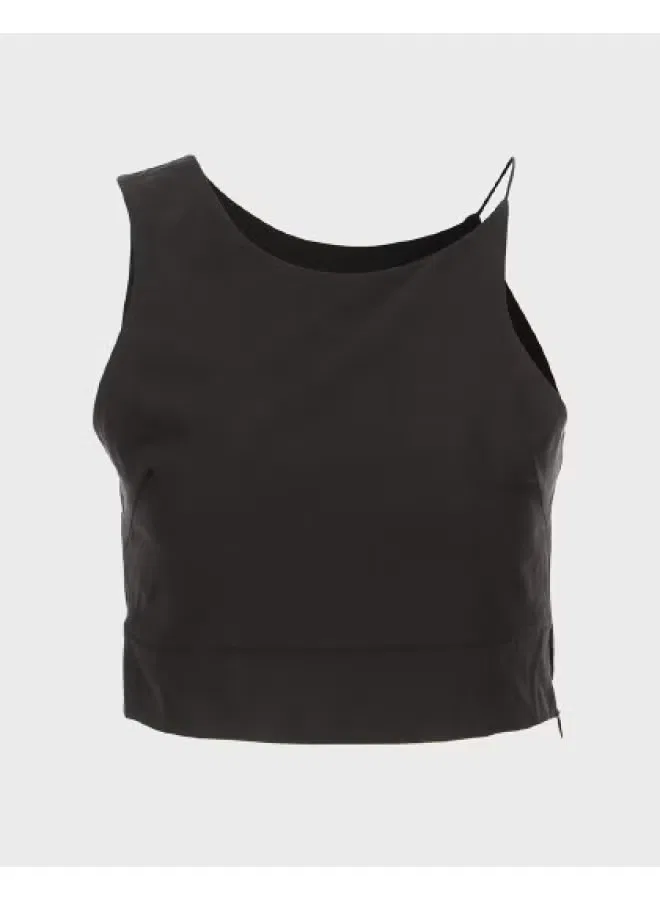 Топ без рукавов укороченный Zara, черный