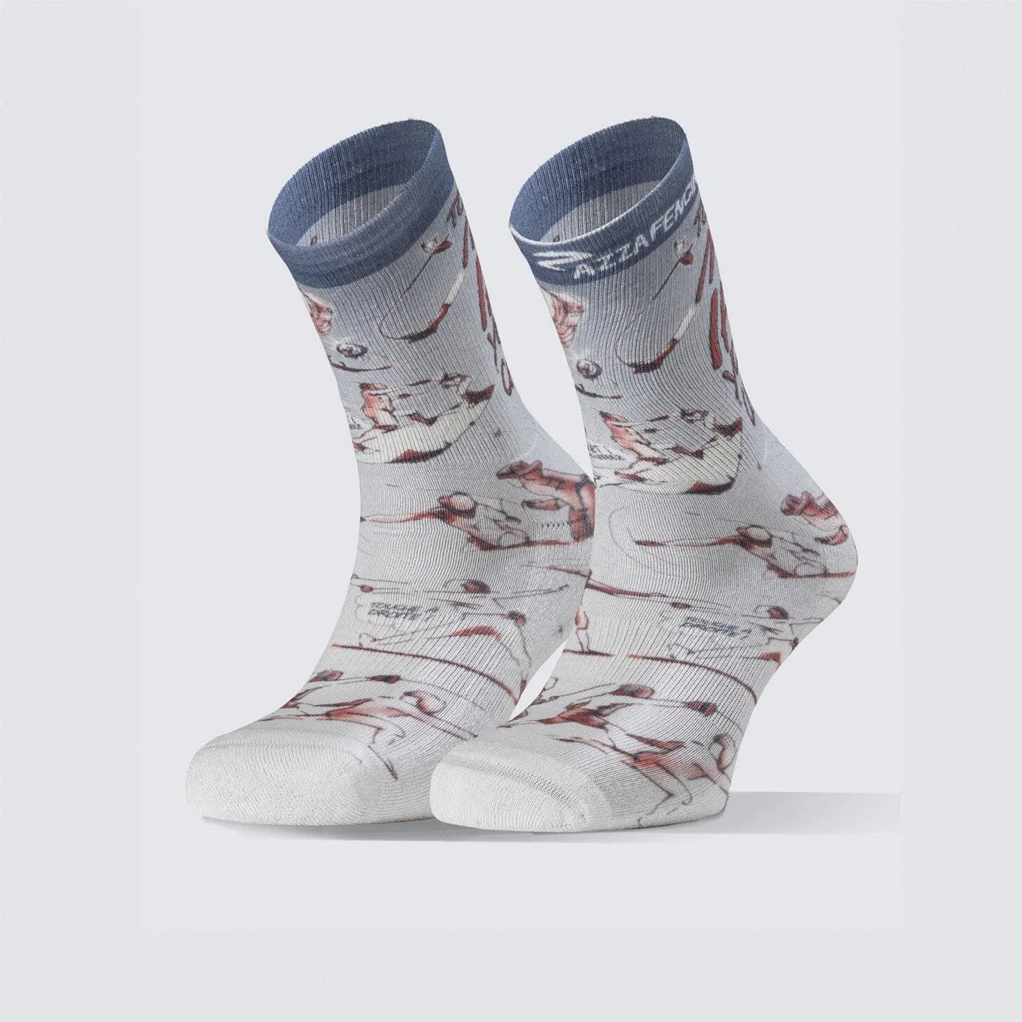 Детские носки AirFlow Crew Azza Fencing, Bunt Rot