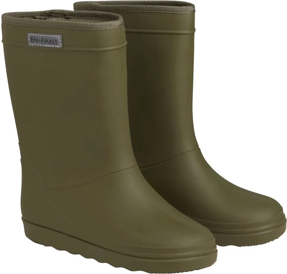 Резиновые сапоги детские Rain Boots Solid En Fant, зеленый