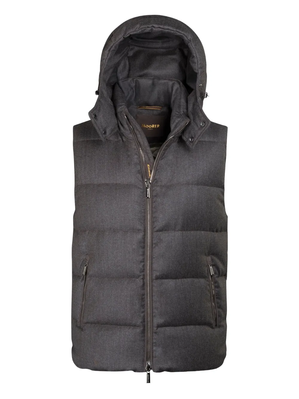 

Толстовка на молнии с капюшоном FIRE-FF Moorer, коричневый