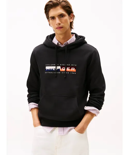 

Толстовка с блочной графикой Regular fit Tommy Hilfiger, черный