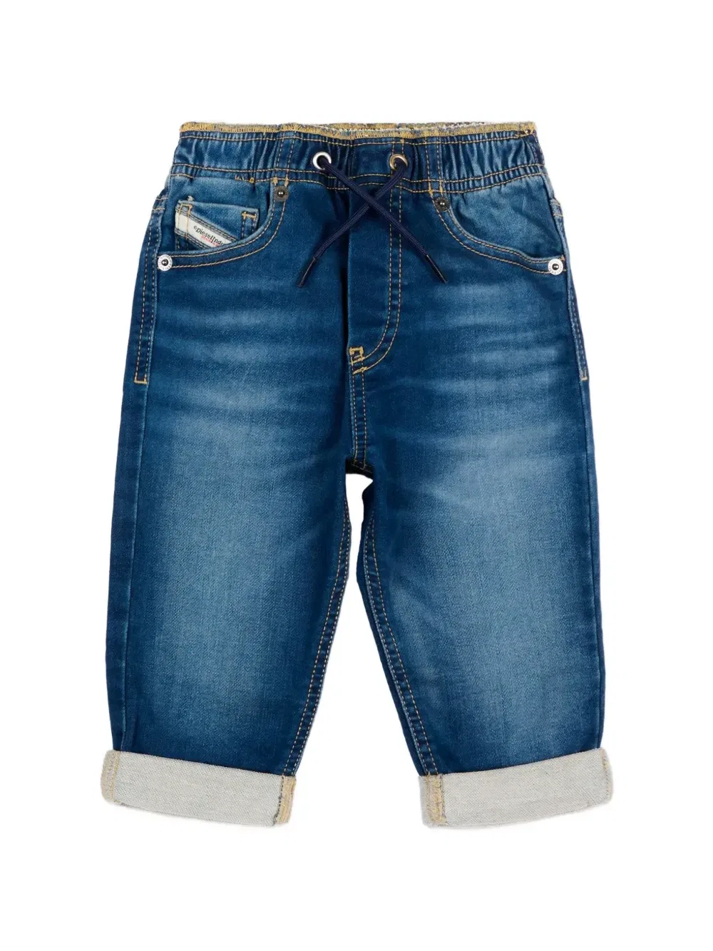 Джинсы на кулиске Diesel Kids, синий