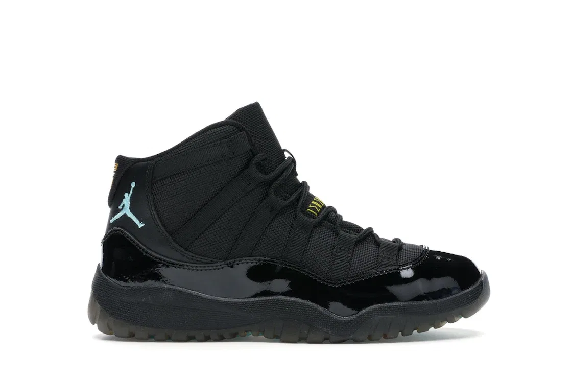 Детские кроссовки Jordan 11 Retro Gamma Blue (2013) (PS) Jordan, Black/Gamma Blue-Black-Varsity Maize