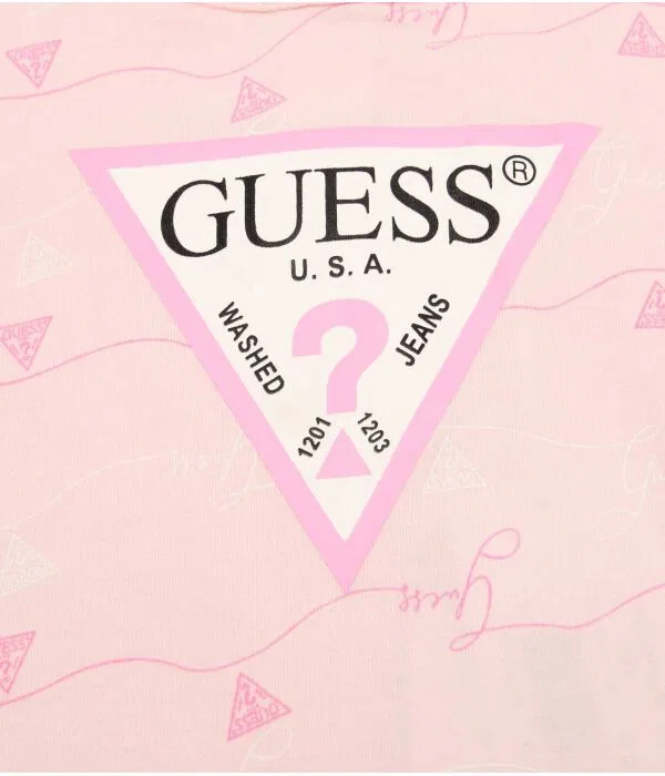 Детское боди для девочек Regular Fit Guess, Rosa Cipria — фото 3