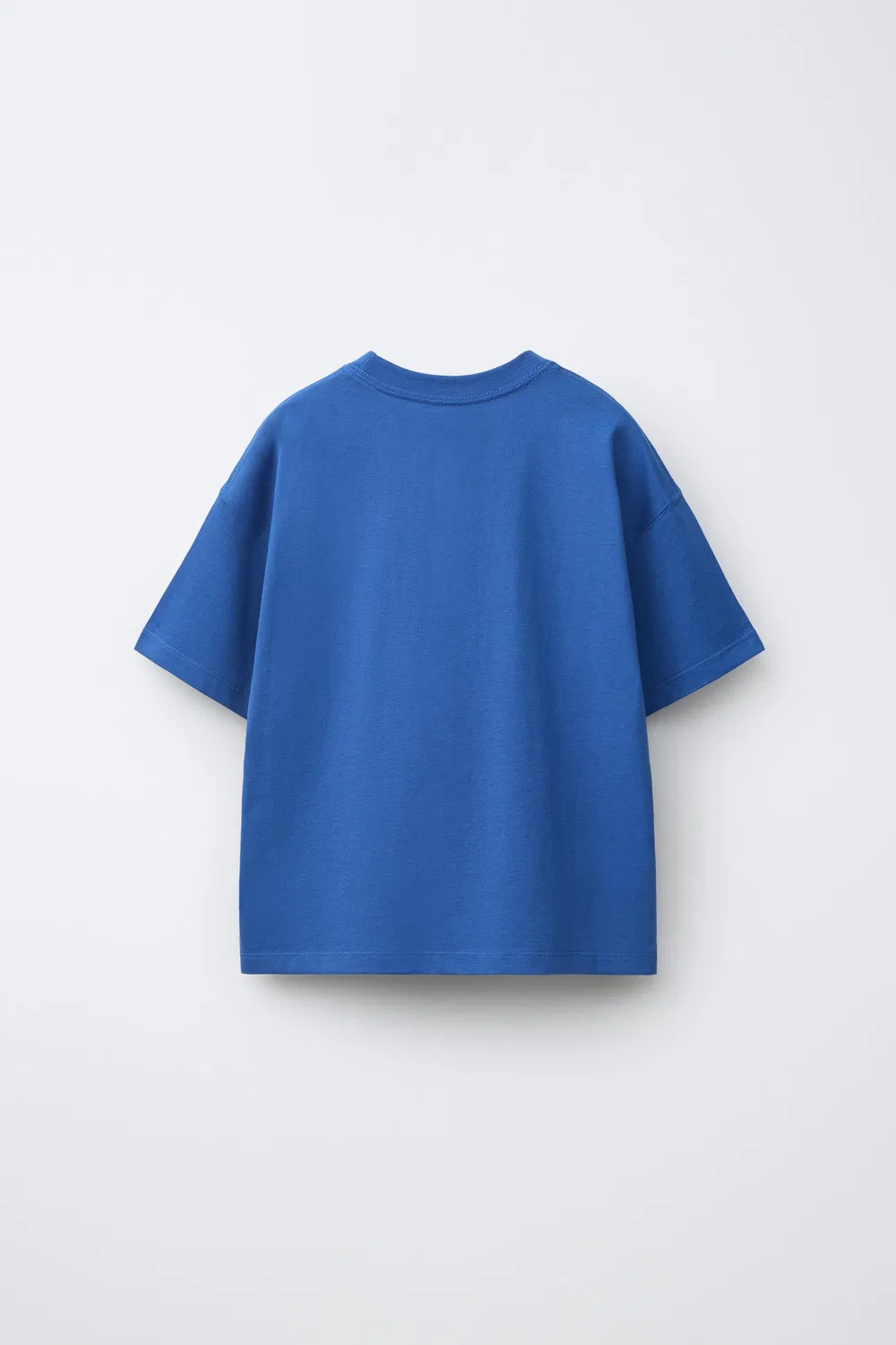 Футболка с граффити в стиле университетской формы ZARA, Bluish — фото 2