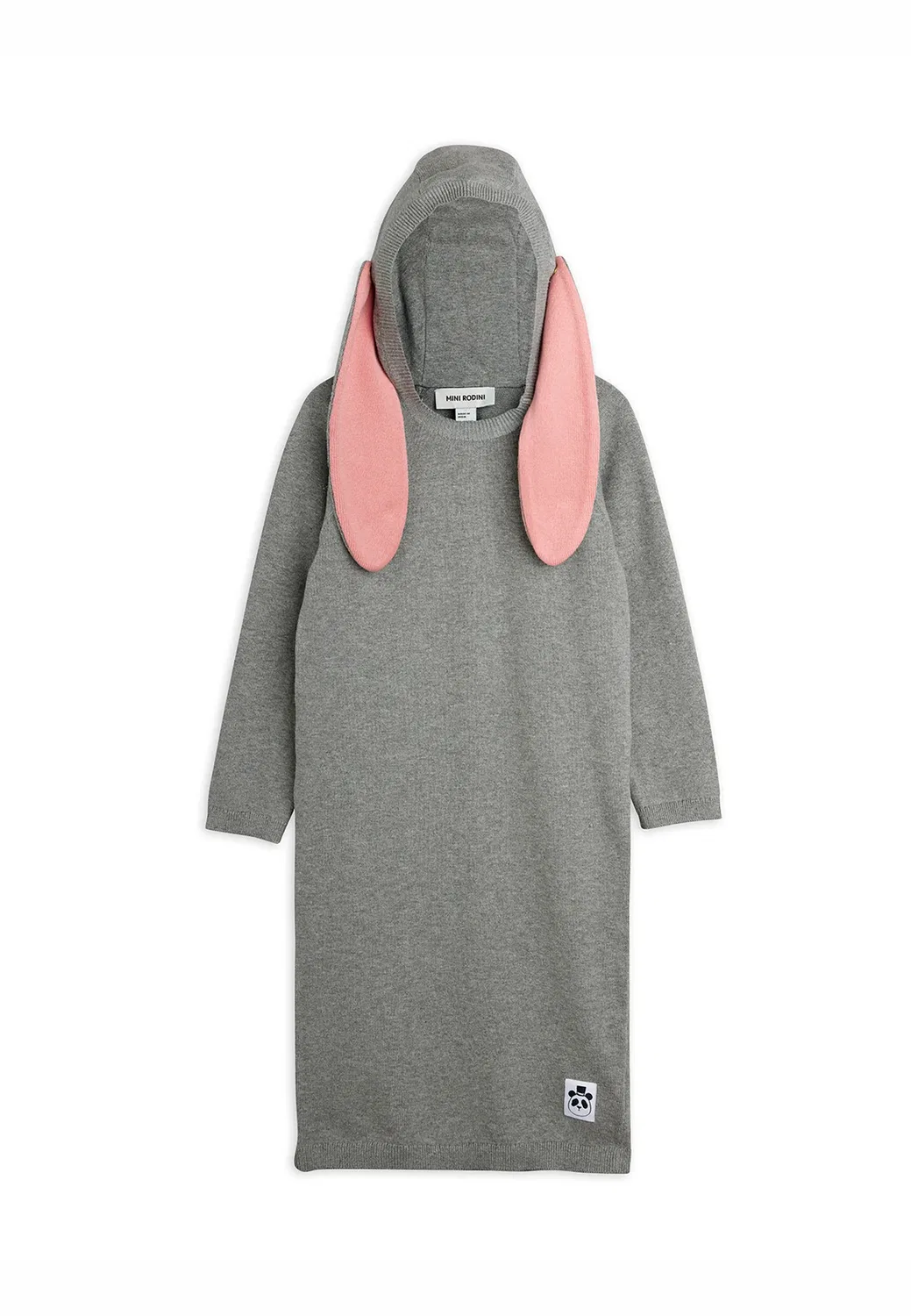 Платье с заячьими ушками Mini Rodini, Grey Melange