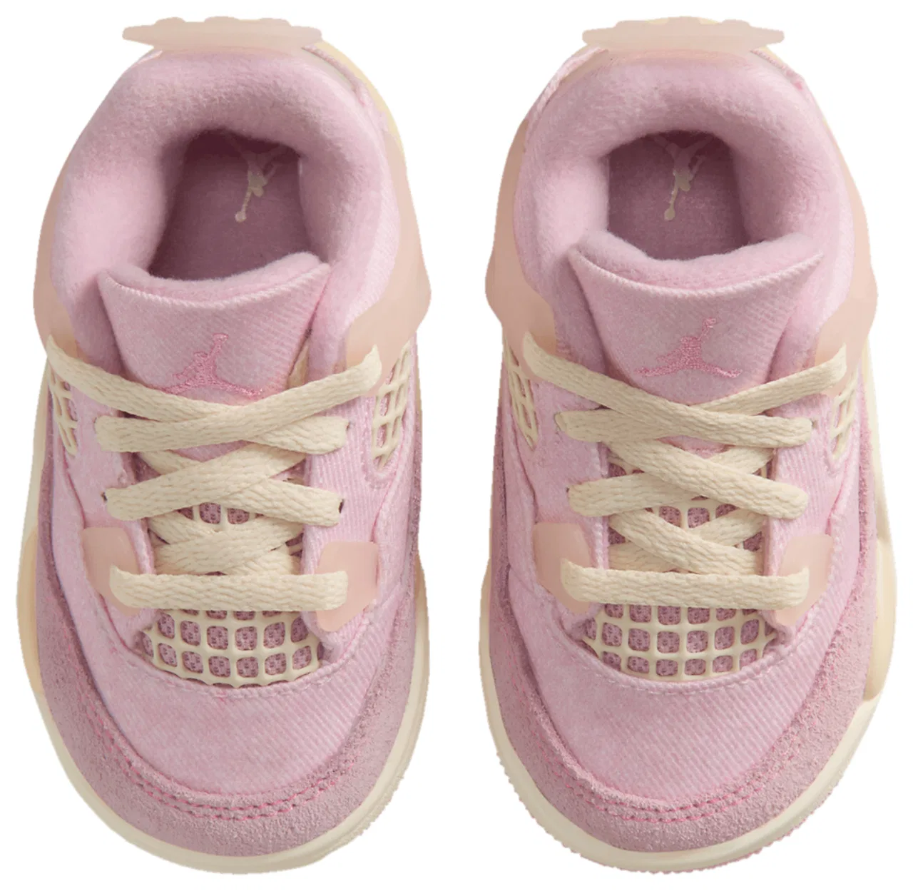 Кроссовки для малышей Jordan Retro 4, цвет Pinksicle/Coconut Milk/Anthracite — фото 4