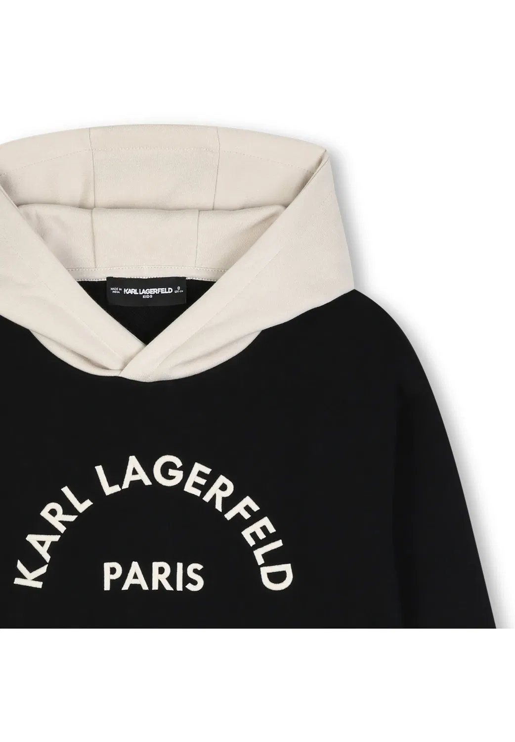 Толстовка Sweat a capuche унисекс - худи Karl Lagerfeld Kids, Black — фото 3
