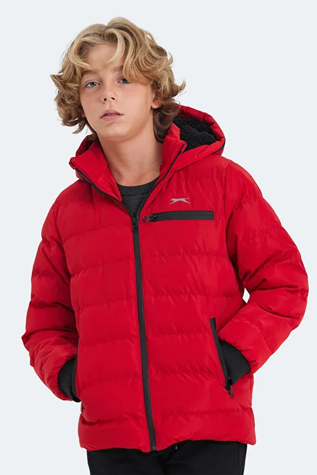 Детское пальто для девочек пуховое Captain Slazenger, Red