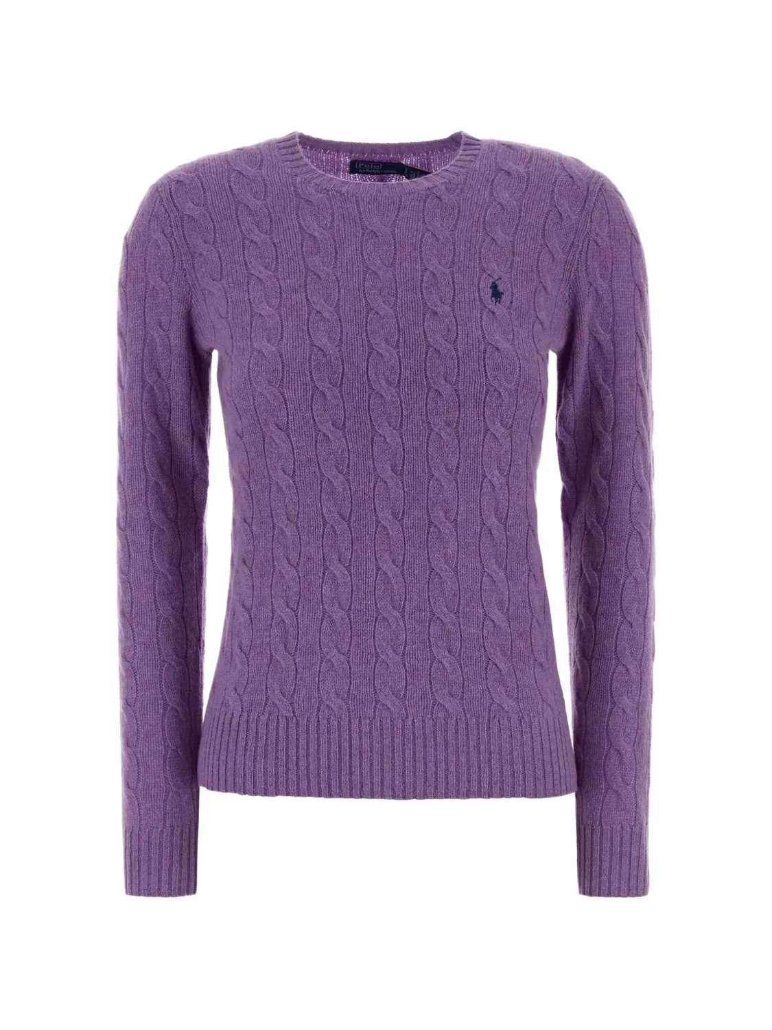 Polo Ralph Lauren Джемпер фактурной вязки фиолетовый