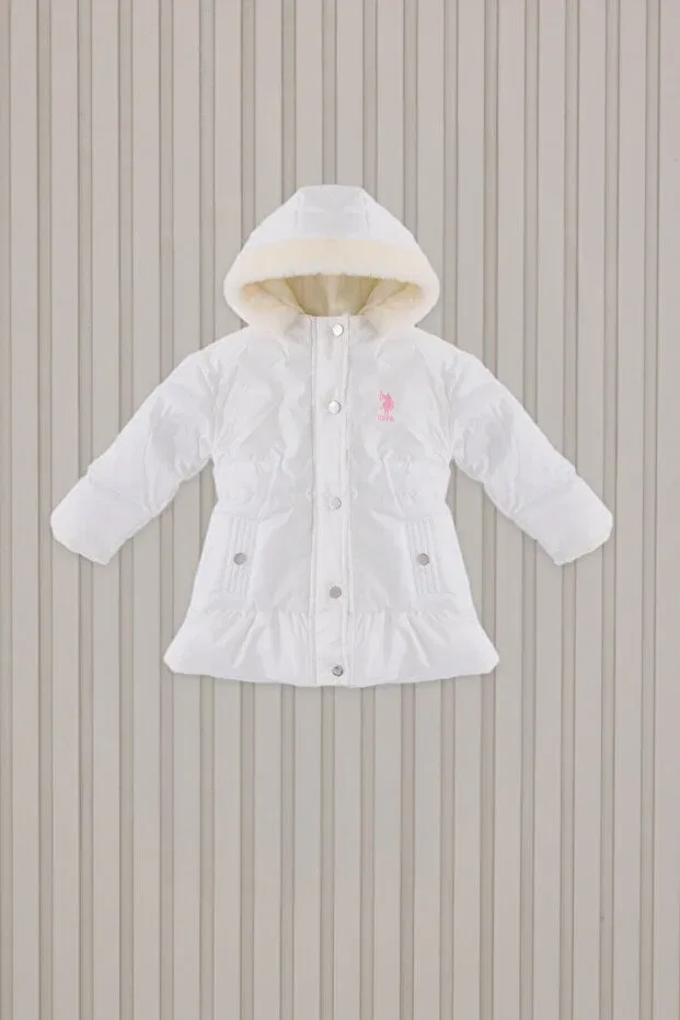 Детское пальто для девочек пуховое U.S. Polo Assn., White