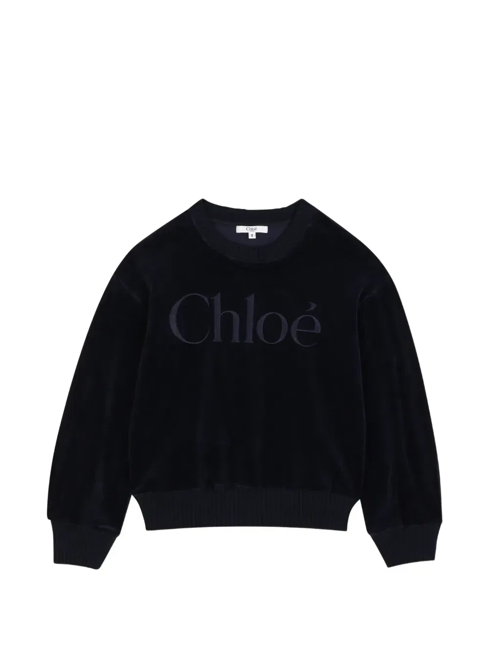 Свитер с вышитым логотипом Chloe Kids, синий