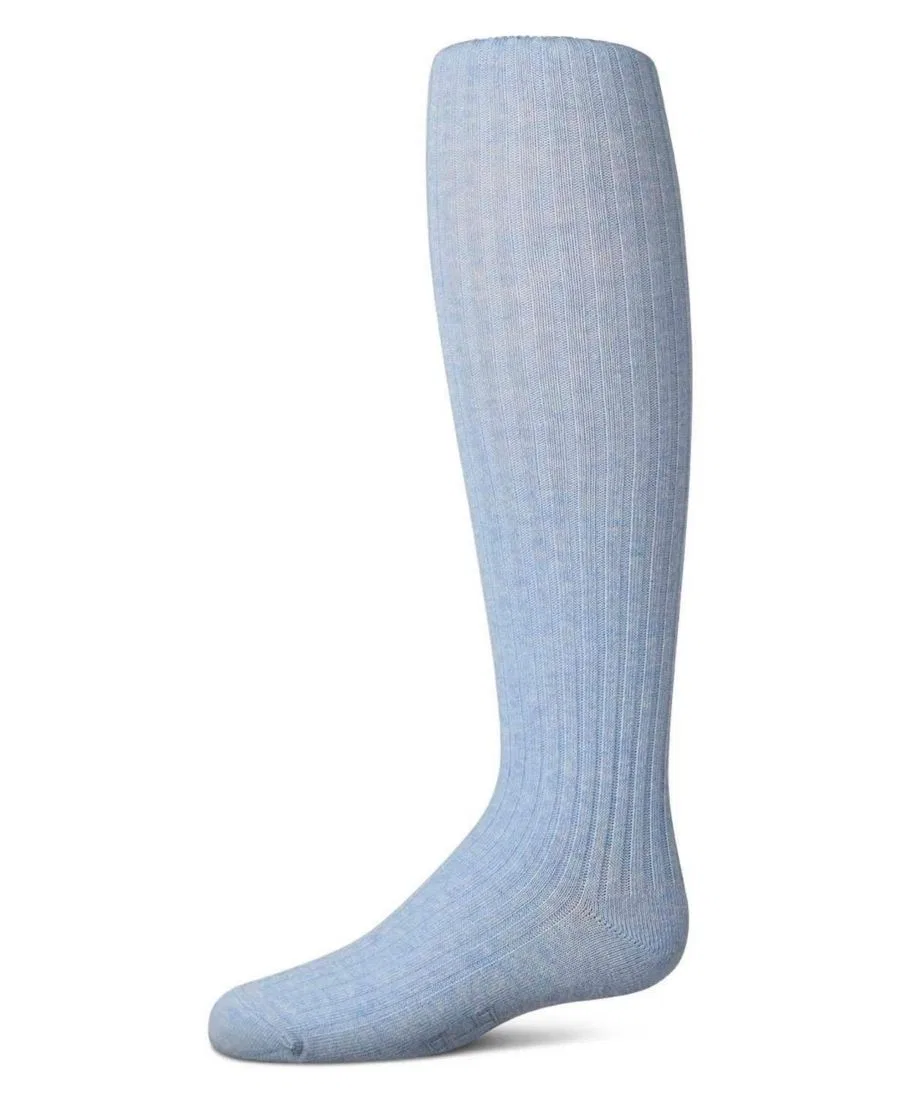 Комплект из 3 пар носков до колена хлопковых с рифленой резинкой MeMoi, Chambray Heather