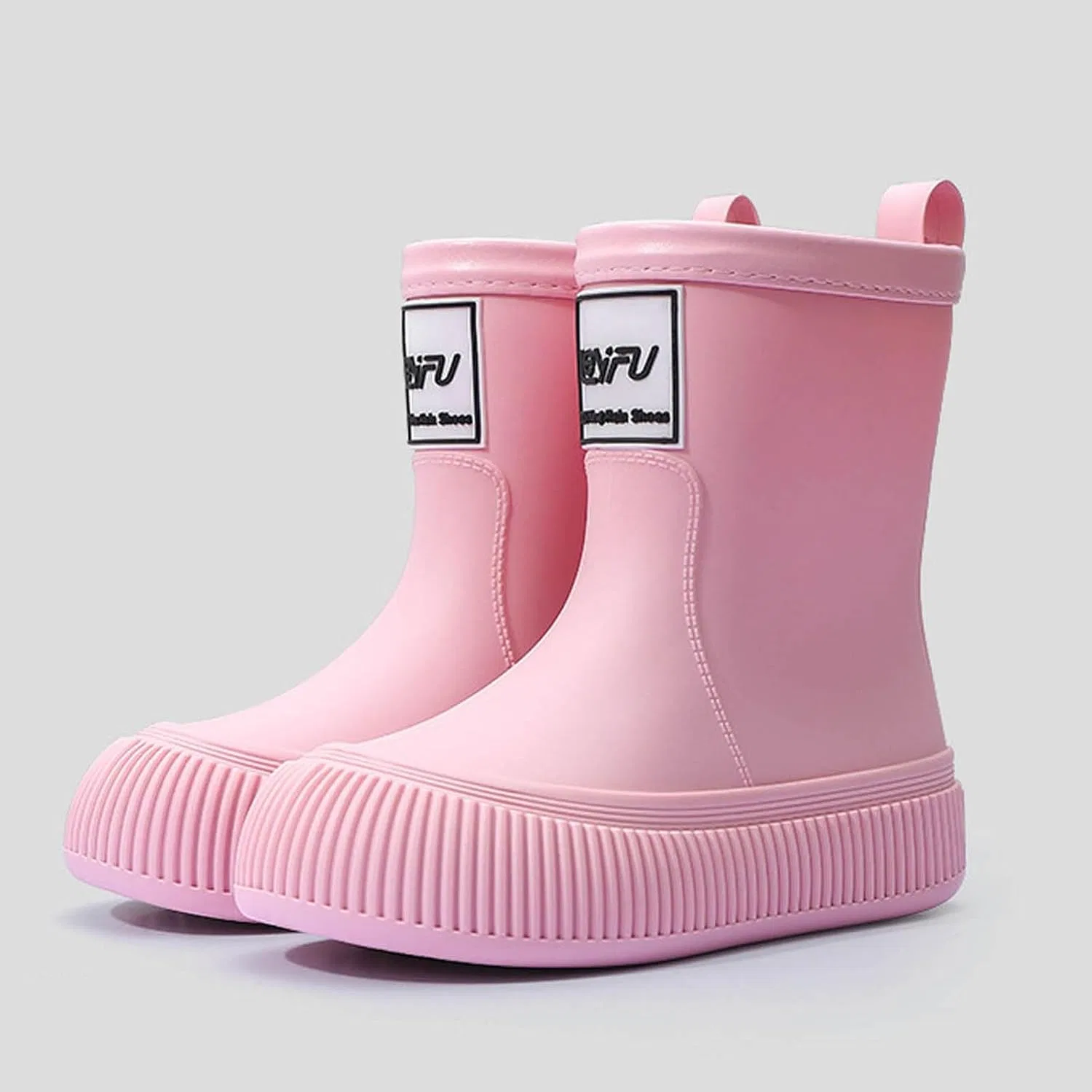 Детские резиновые сапоги для девочек IWIHMIV, Pink — фото 2