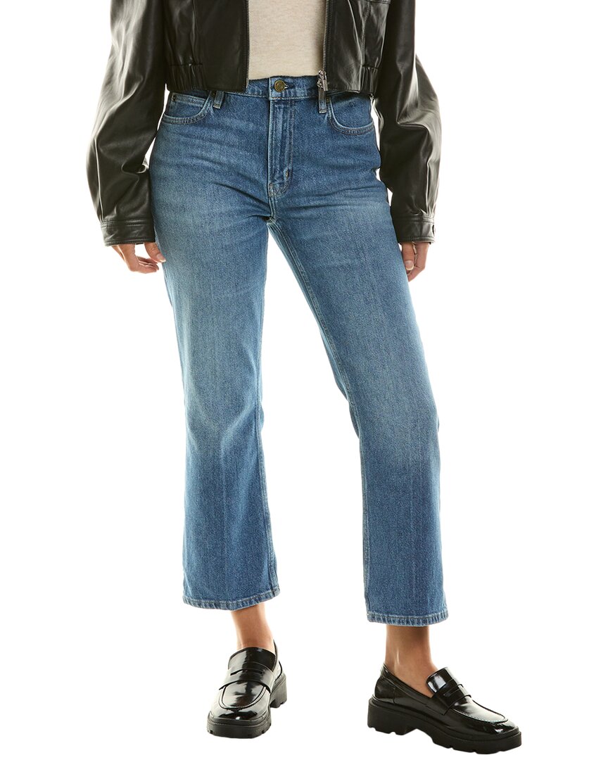 

FRAME Denim Укороченные джинсы Bernadette Bootcut с высокой посадкой в ​​стиле 70-х, синий