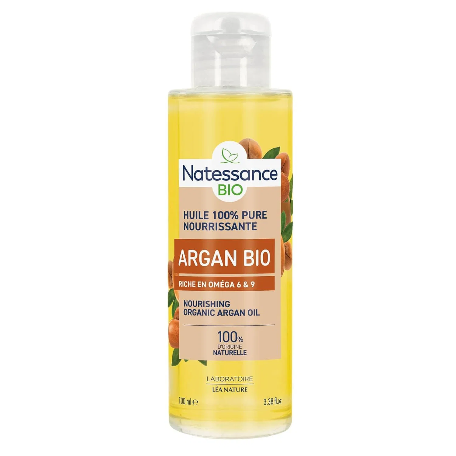 Масло для тела Organic Argan Oil, Natessance, 100 мл