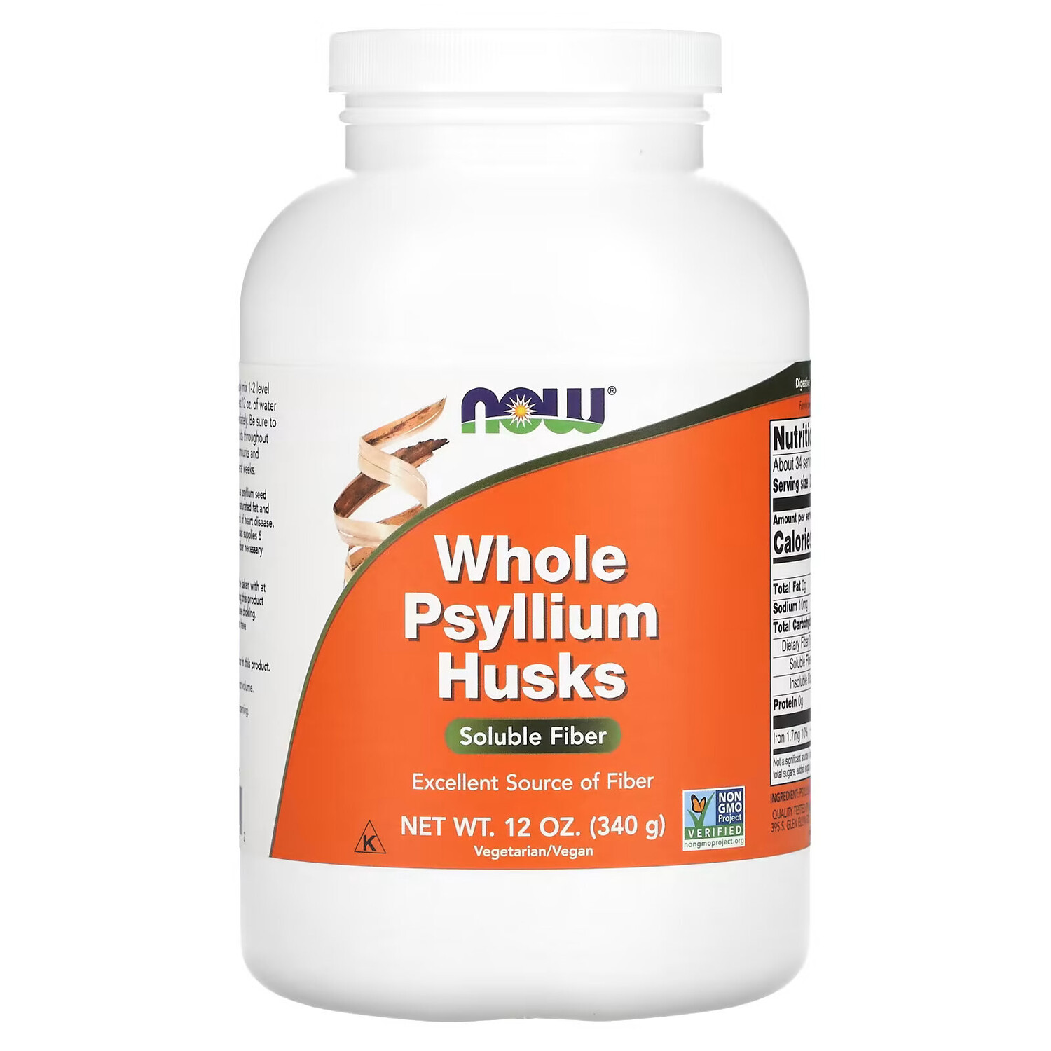 

NOW Foods, шелуха семян подорожника, 340 г (12 унций)