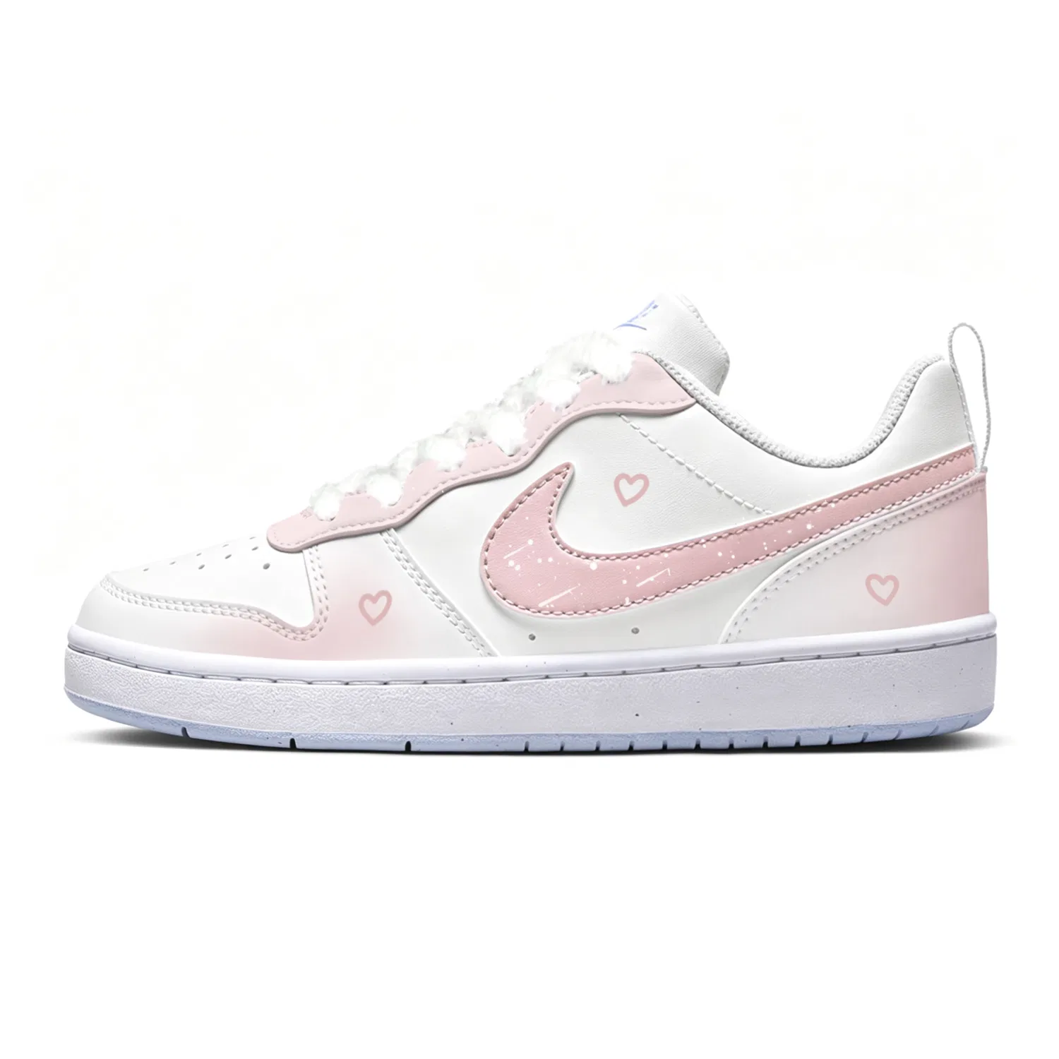 Детские кеды с низким верхом Court Borough Skateboard Shoes Nike, Pink — фото 3