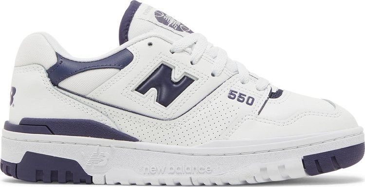 Кроссовки New Balance Wmns 550 'White Navy Blue', белый/темно-синий - фото