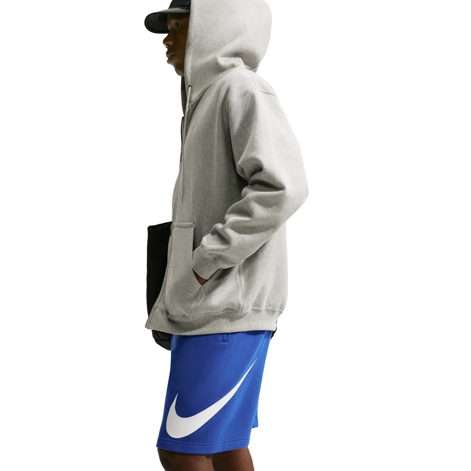 Мужские шорты с флисовой подкладкой Nike Club Fleece Old Royal White, Синий — фото 2