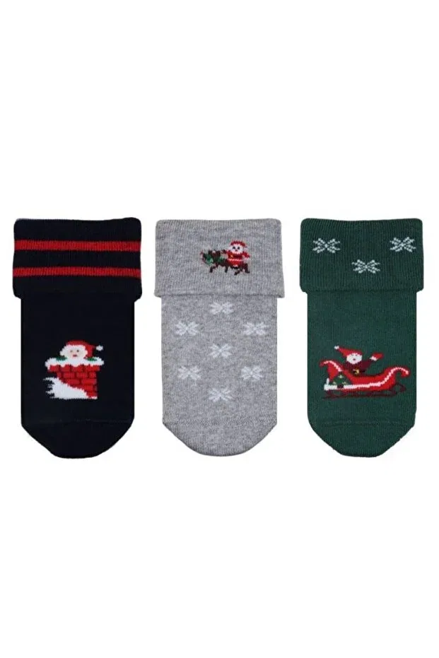 Детские носки с принтом Santa Claus Towel Bross, Asorti