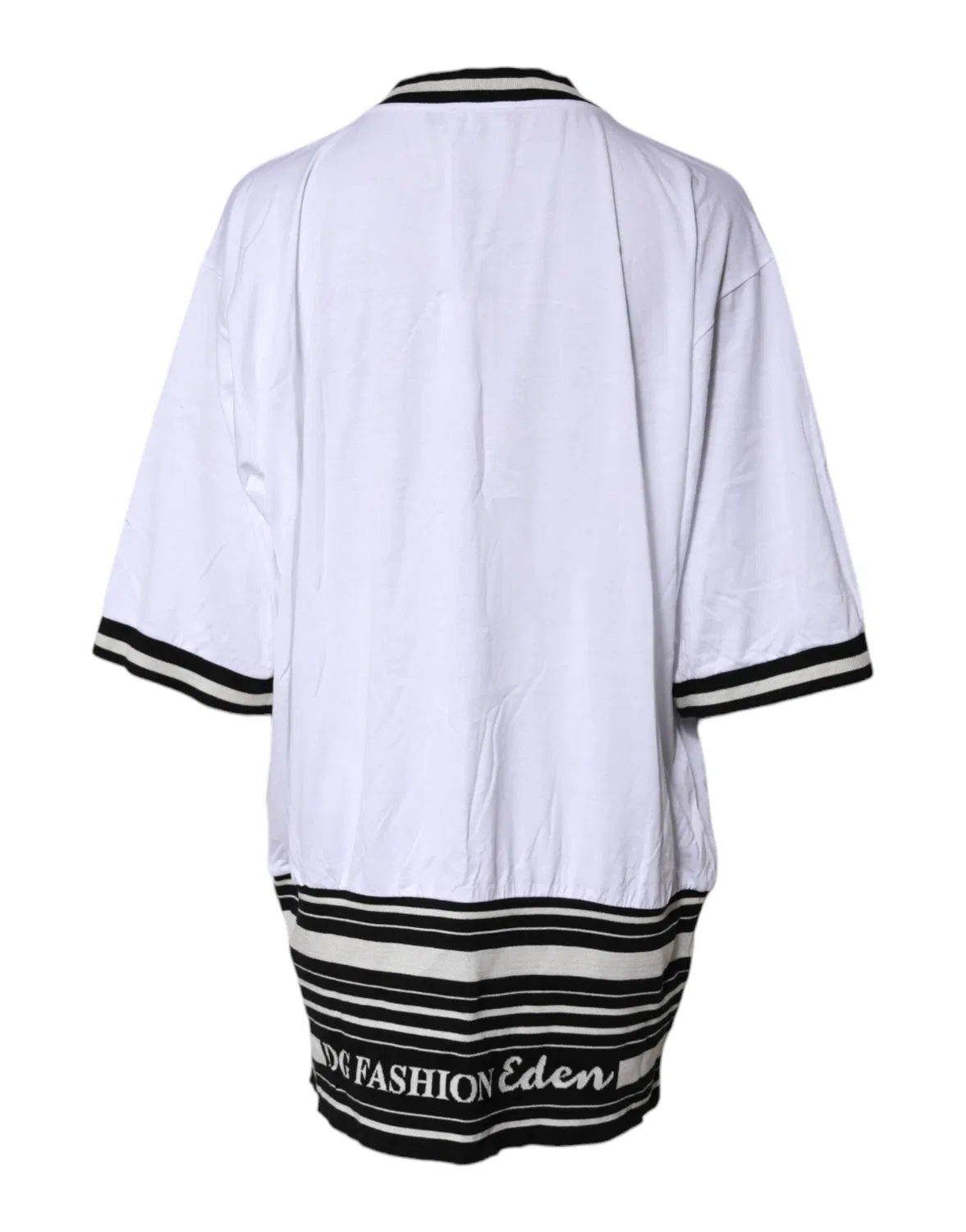 Женская футболка с принтом с круглым выворотом DG Fashion Dolce & Gabbana, White — фото 4