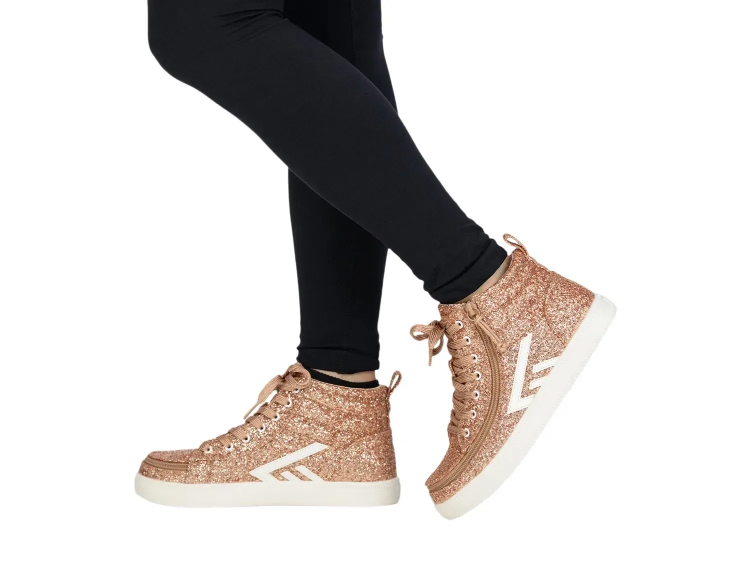 Кроссовки высокие CS, Kids', BILLY Footwear, розовый/розовое золото — фото 3